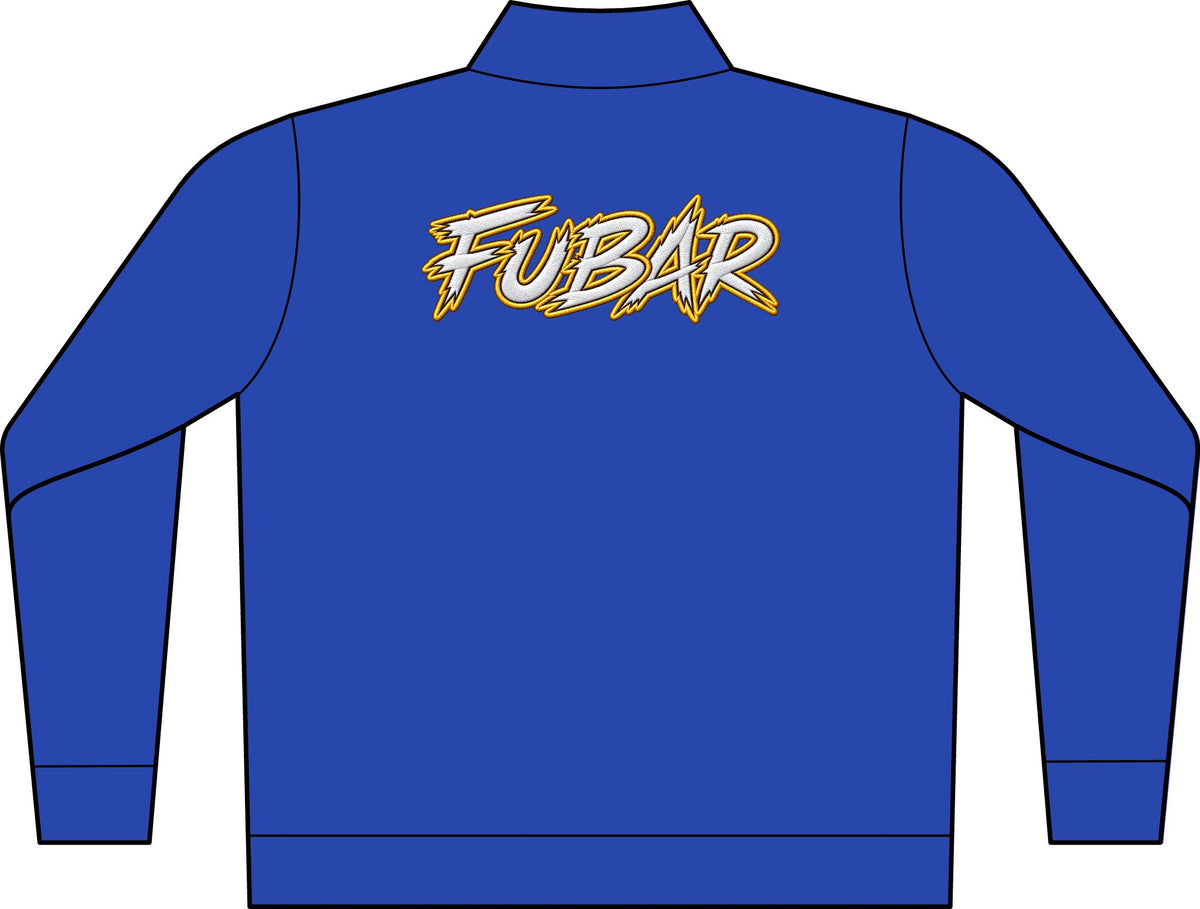 Embroidered Chest Logo Full-Zip Jacket — C-FREE Double Knit