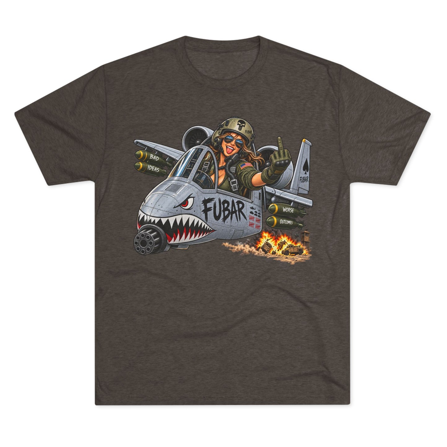 Retro Military Jet Graphic Shirt