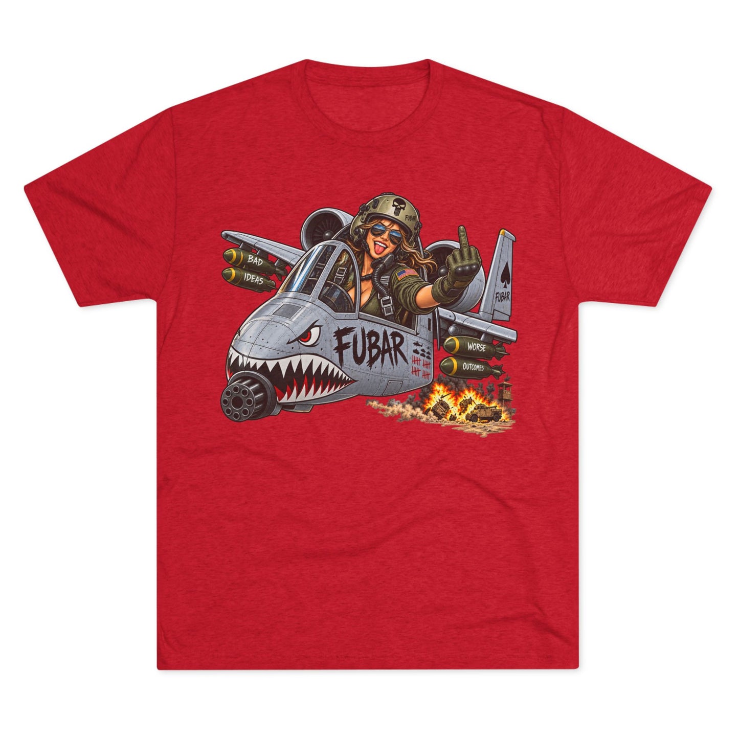 Retro Military Jet Graphic Shirt