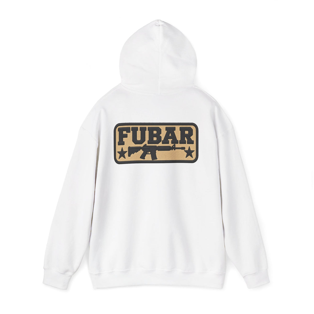 Military-Inspired Gun Graphic Pullover