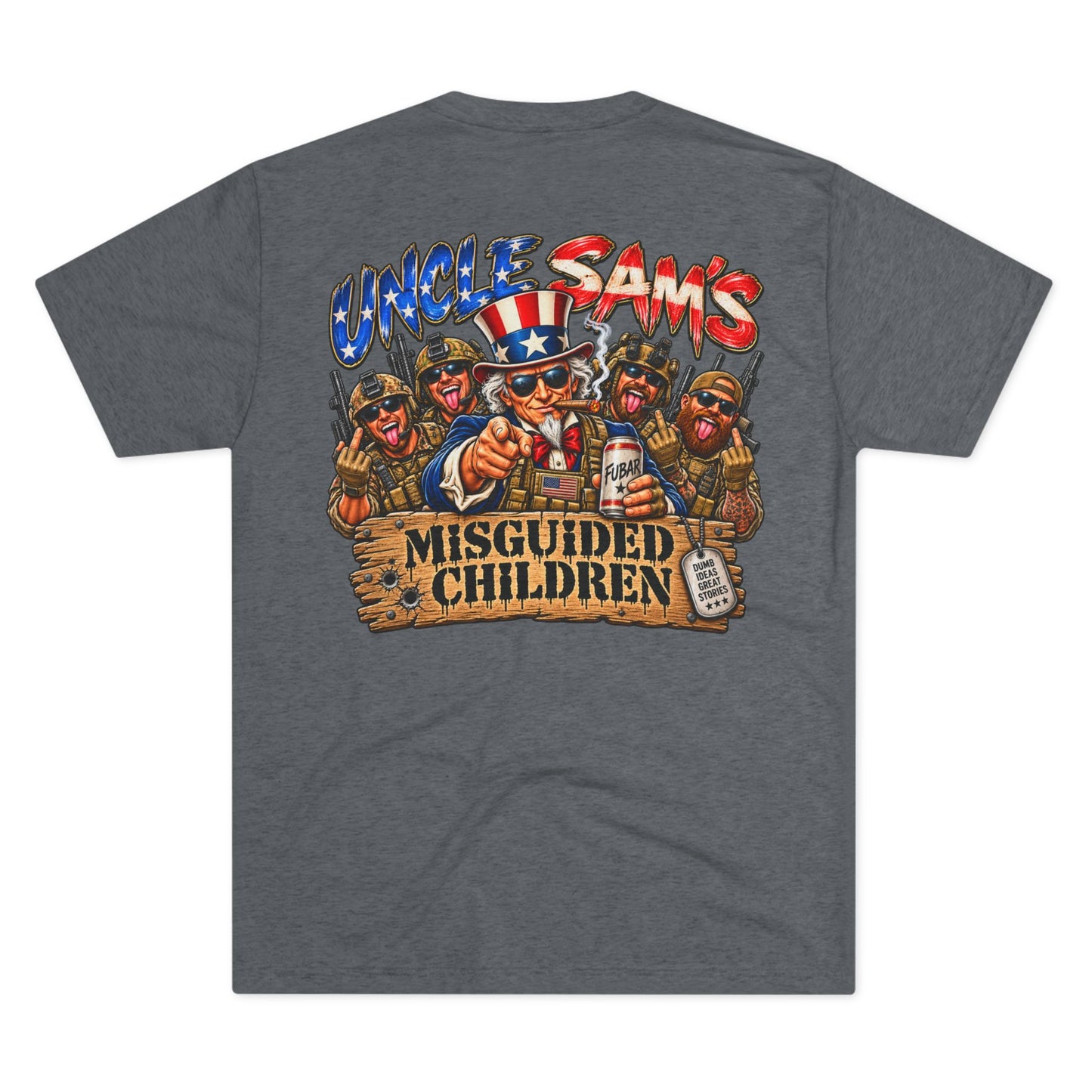 (Back Side) Uncle Sam's Misguided Children Graphic Tee