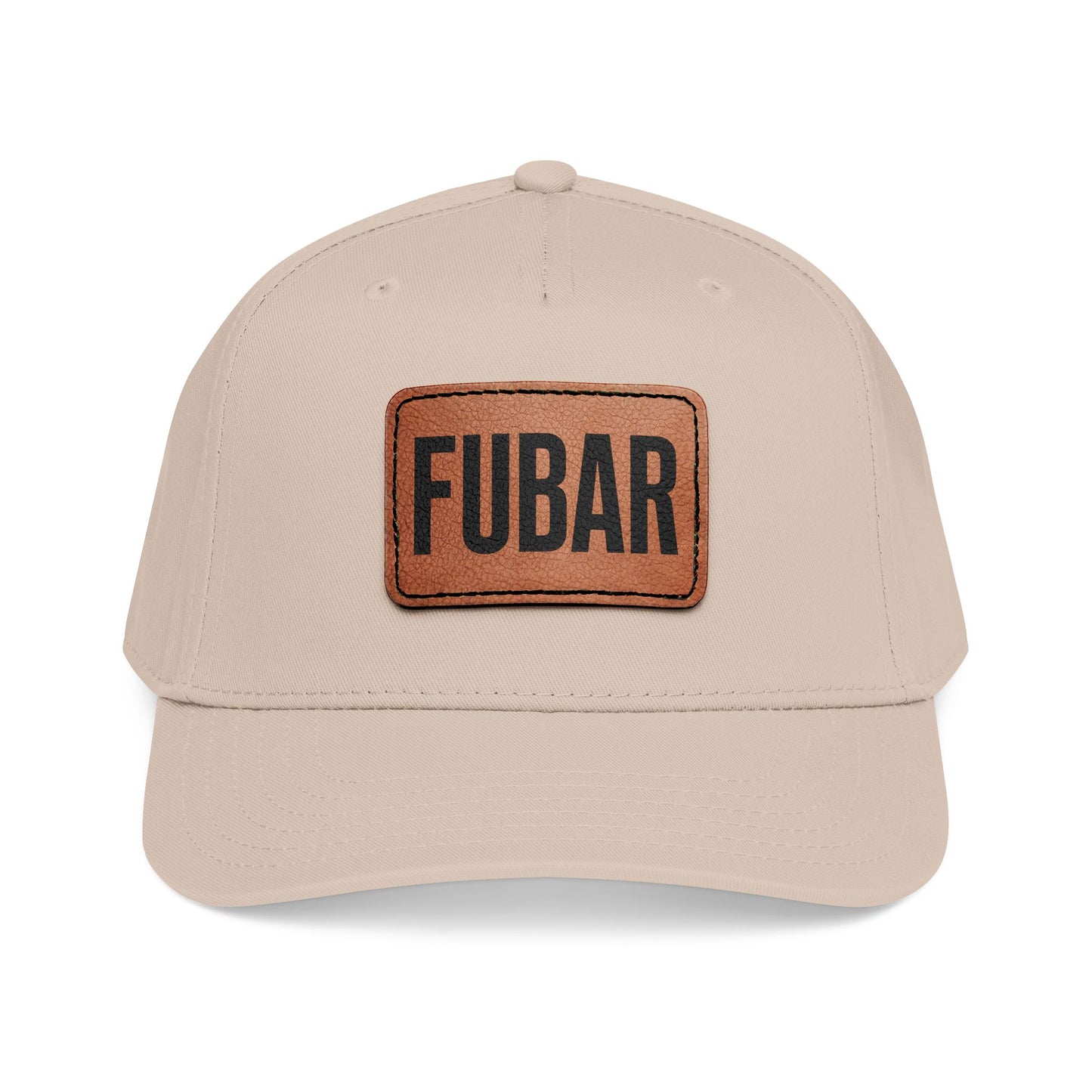 FUBAR Classic Leather Patch Hat