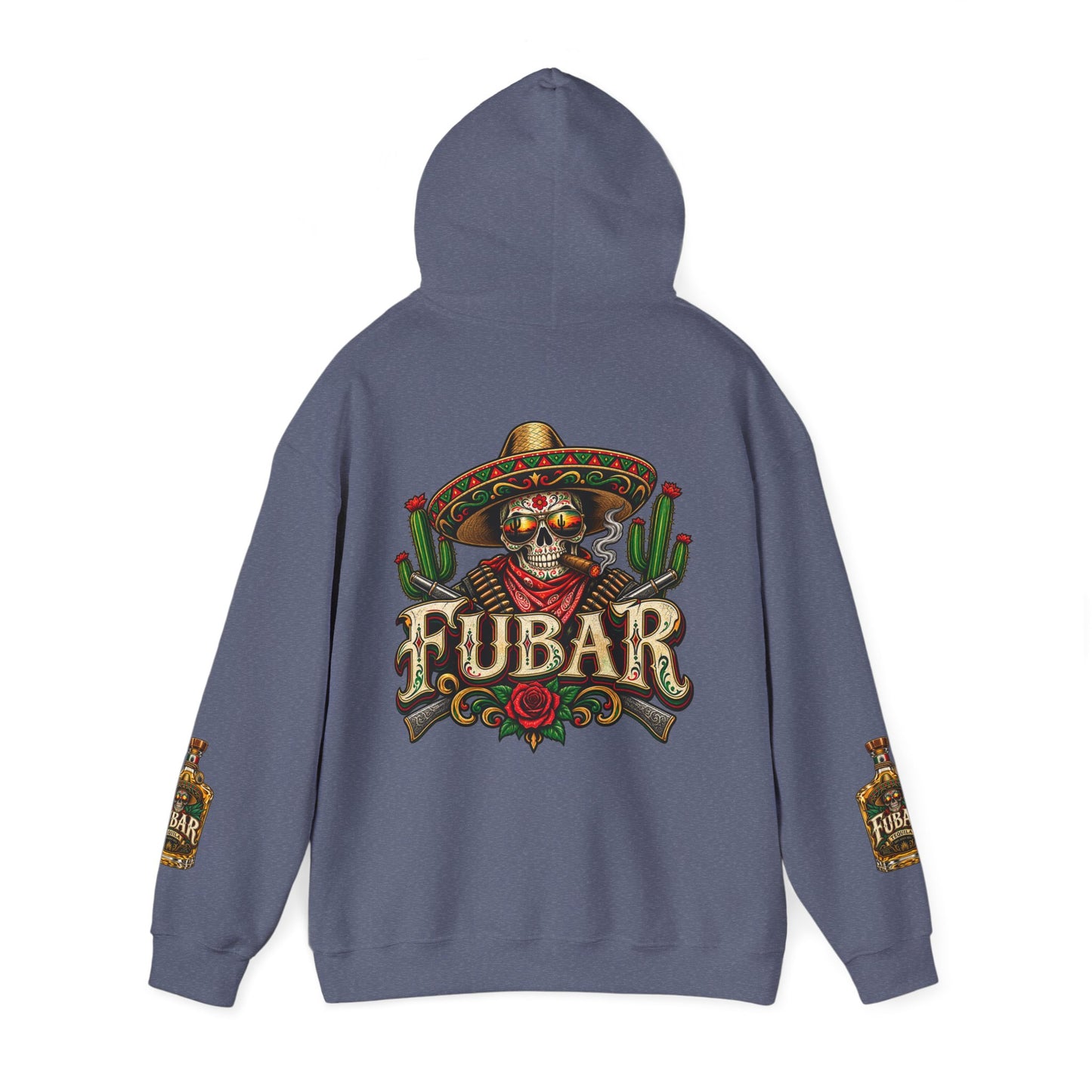 FUBAR Skull Hoodie – Day of the Dead Party Pullover