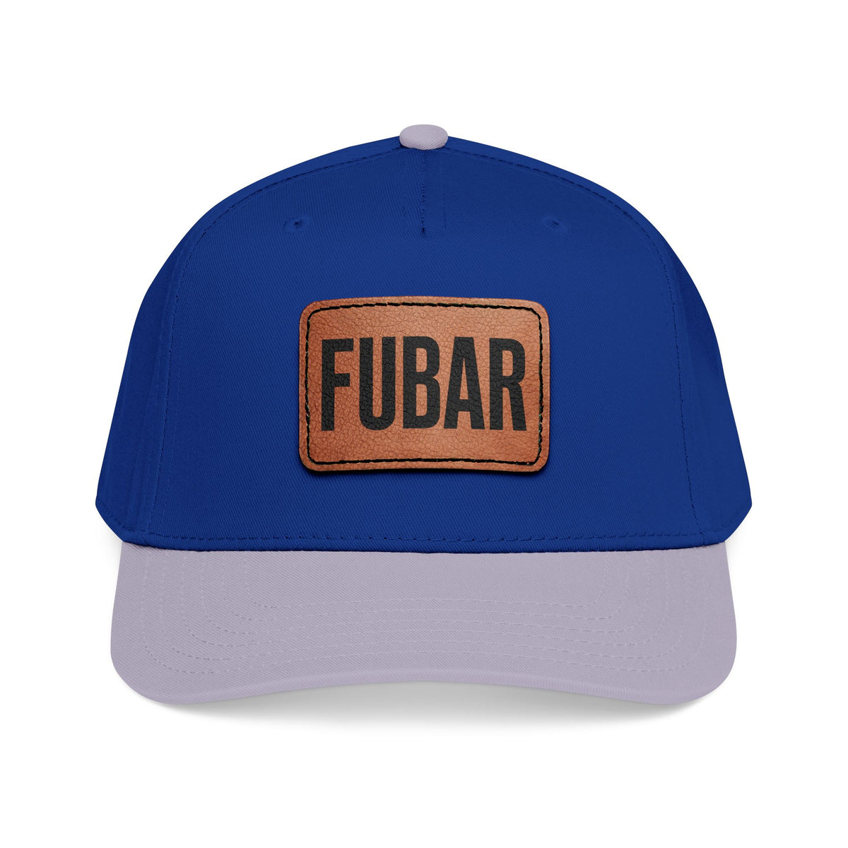 FUBAR Classic Leather Patch Hat