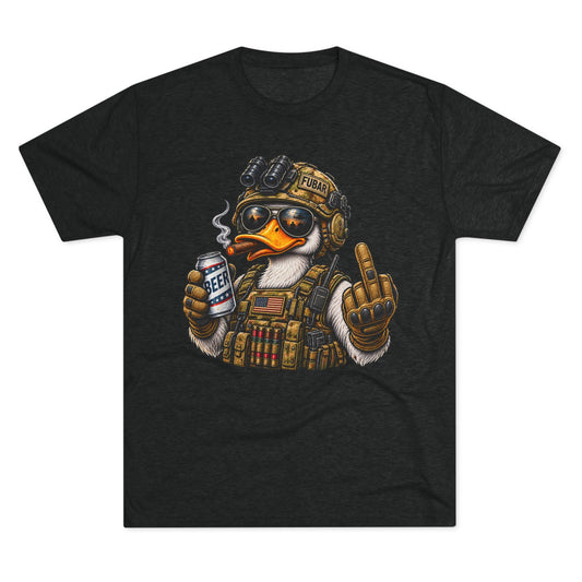 Tactical Duck Graphic Tee with 'FUBAR' Crest