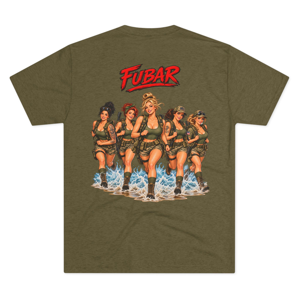 FUBAR Military Graphic Tee — Female Beach Run