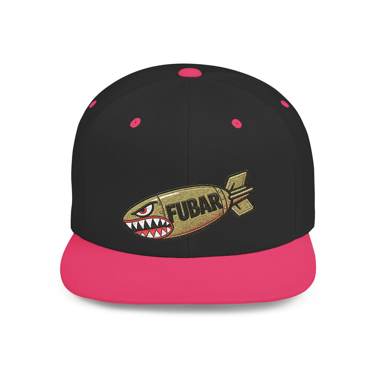 FUBAR Shark Bomber Patch Snapback Hat