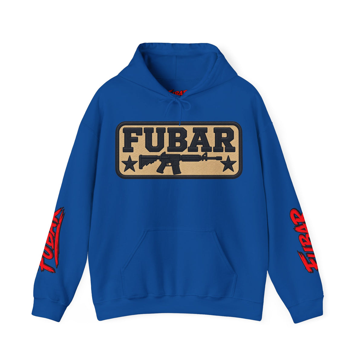 FUBAR Military Pinup Hoodie — Support Our Troops Graphic Sweatshirt