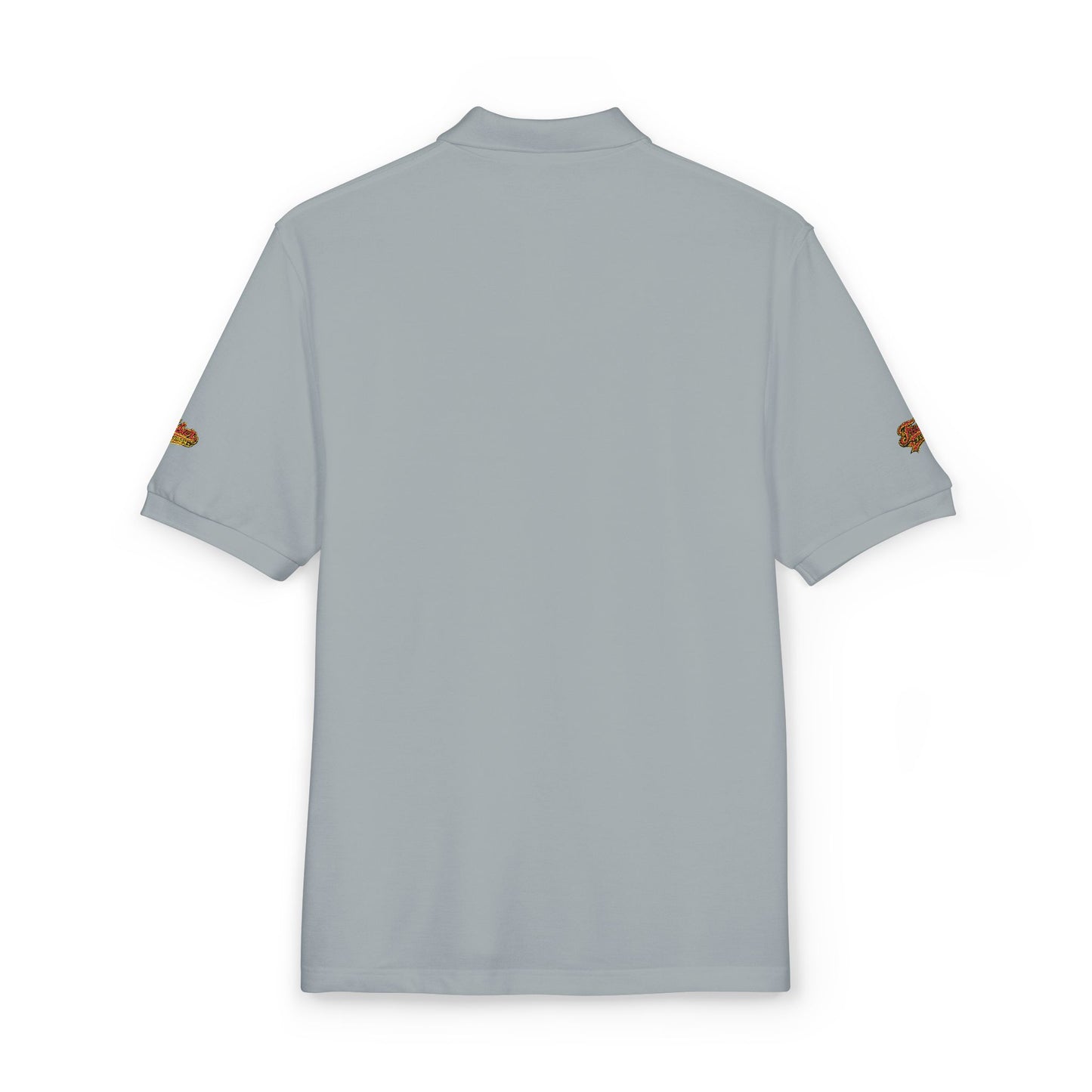 Embroidered American Flag Skull Polo
