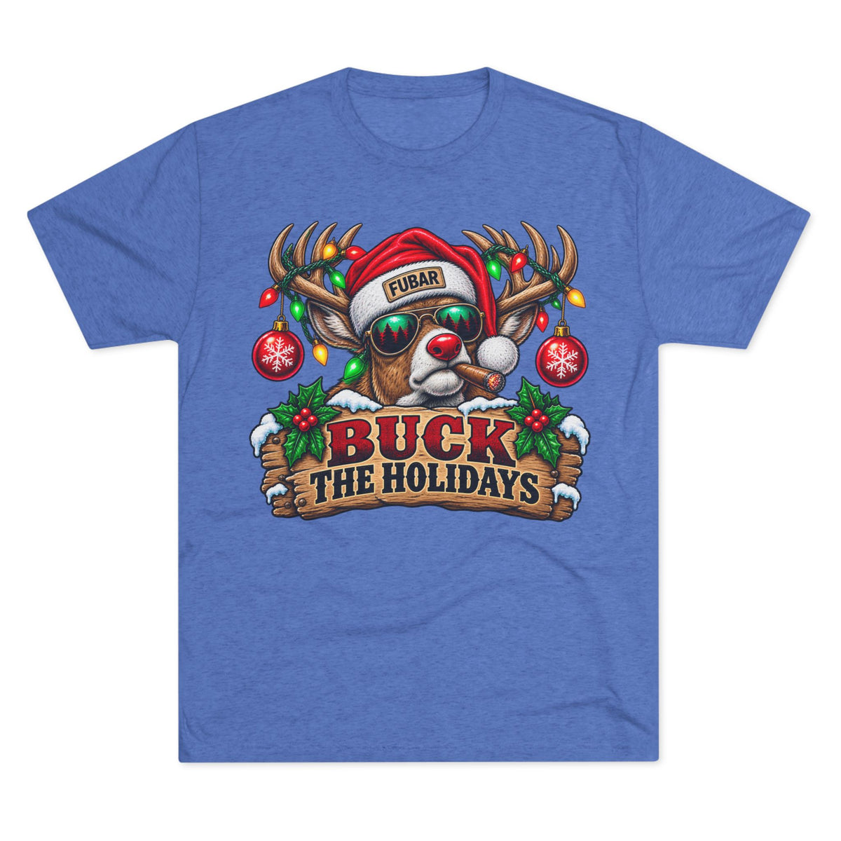 Buck the Holidays Reindeer T‑Shirt