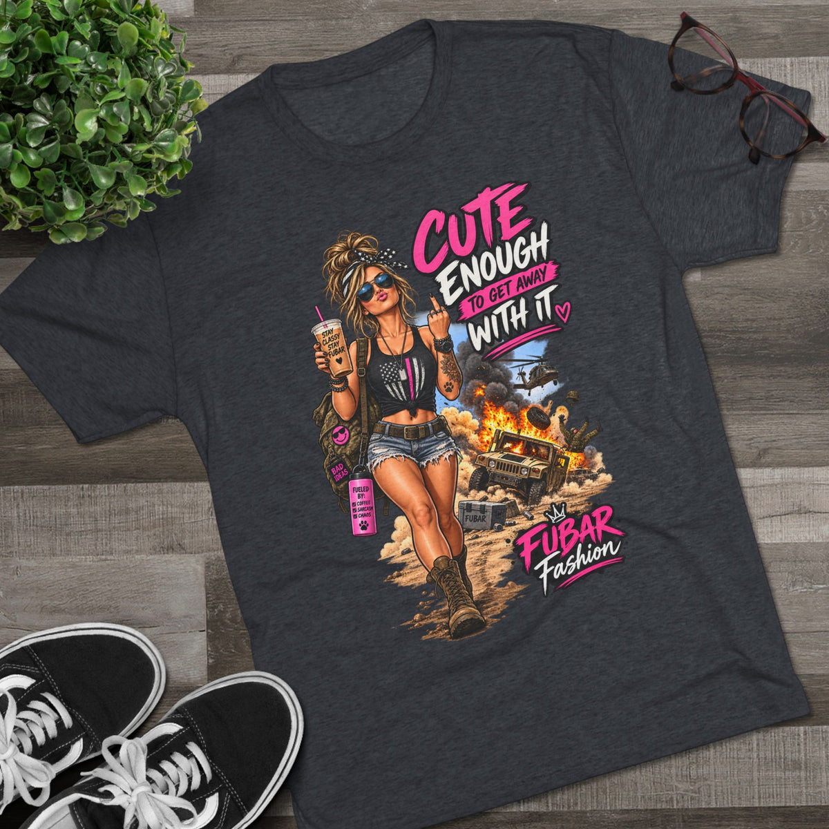 Women's Cute Enough To Get Away With It Tee