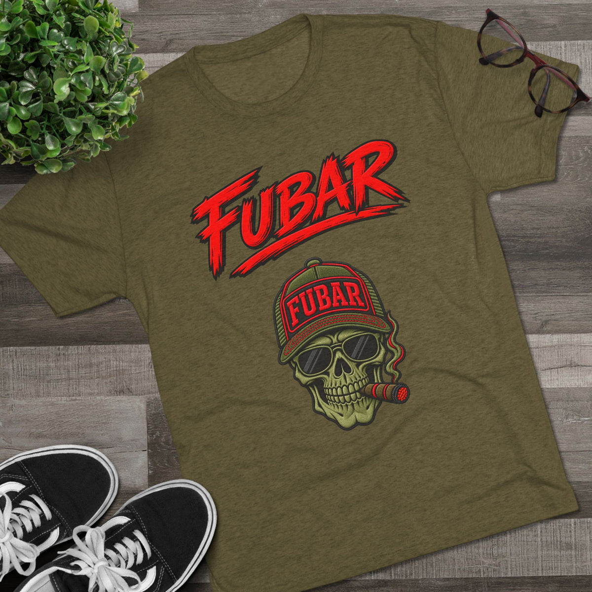 FUBAR Skull & Crest Tee