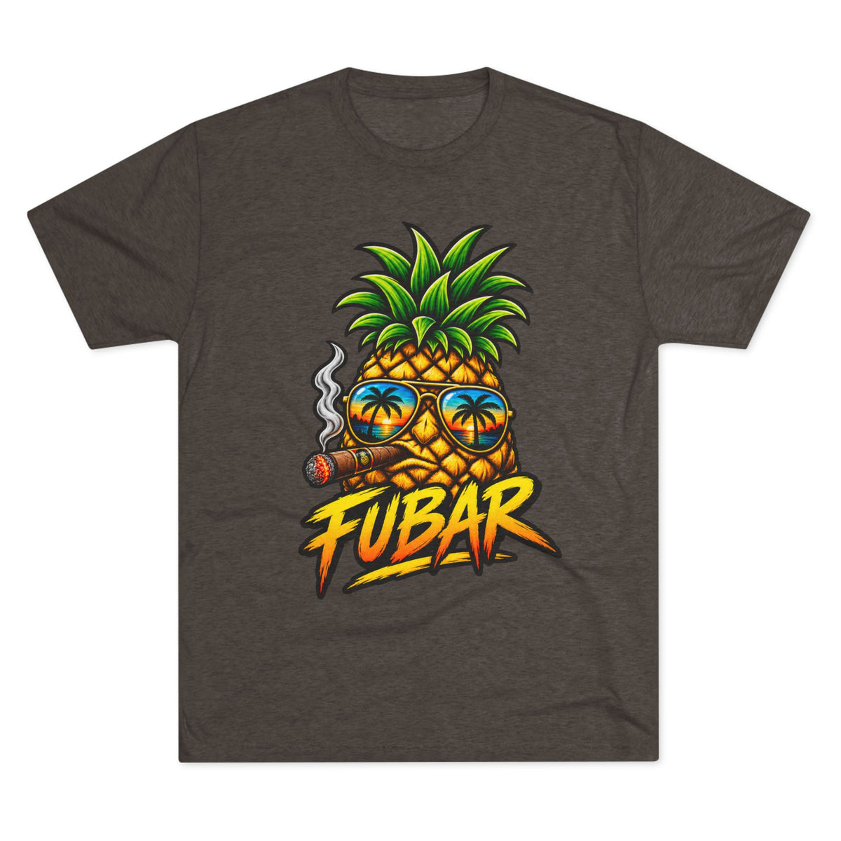 FUBAR Pineapple T-Shirt — Tropical Sunglasses Graphic Tee