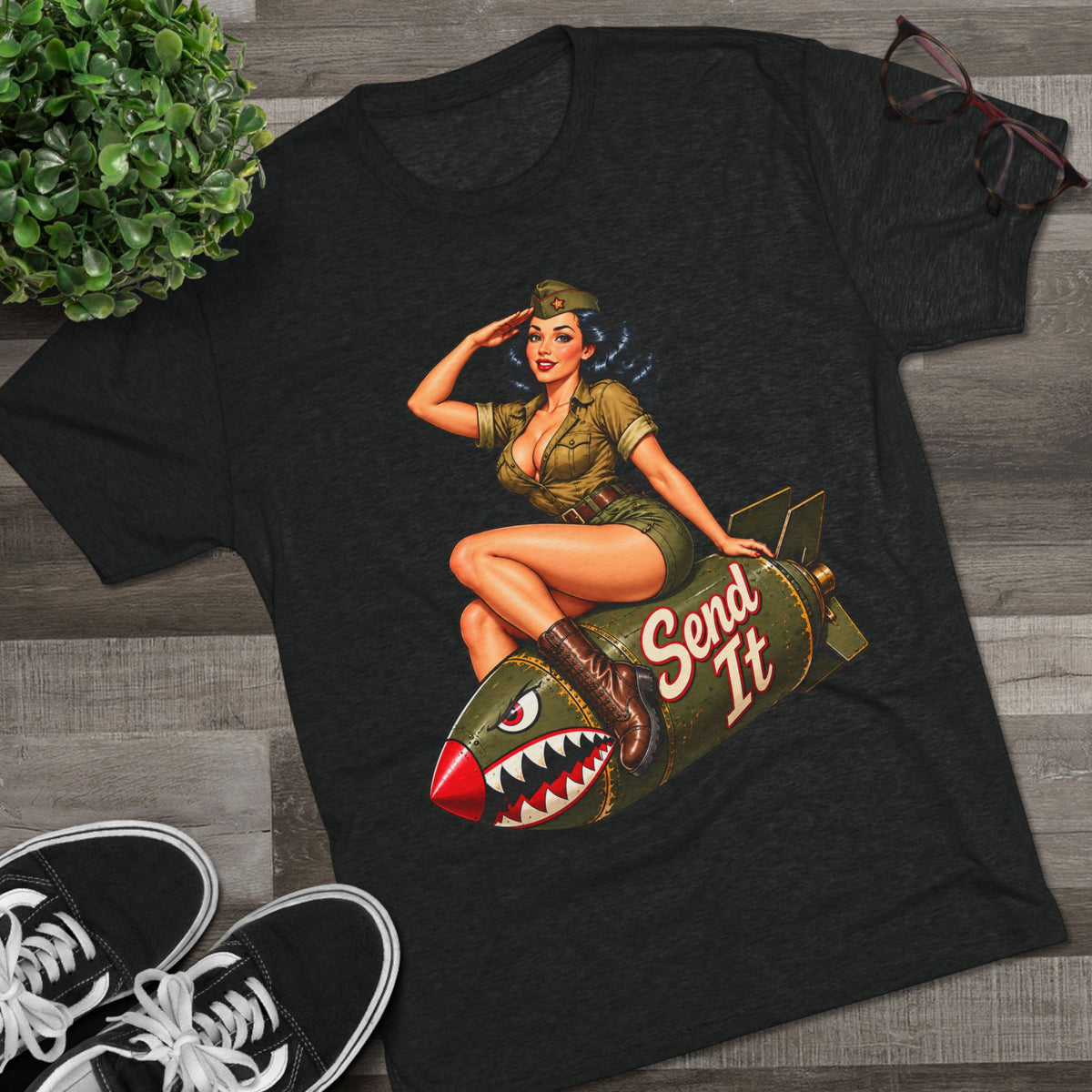 Send It Pinup Bomb Tee