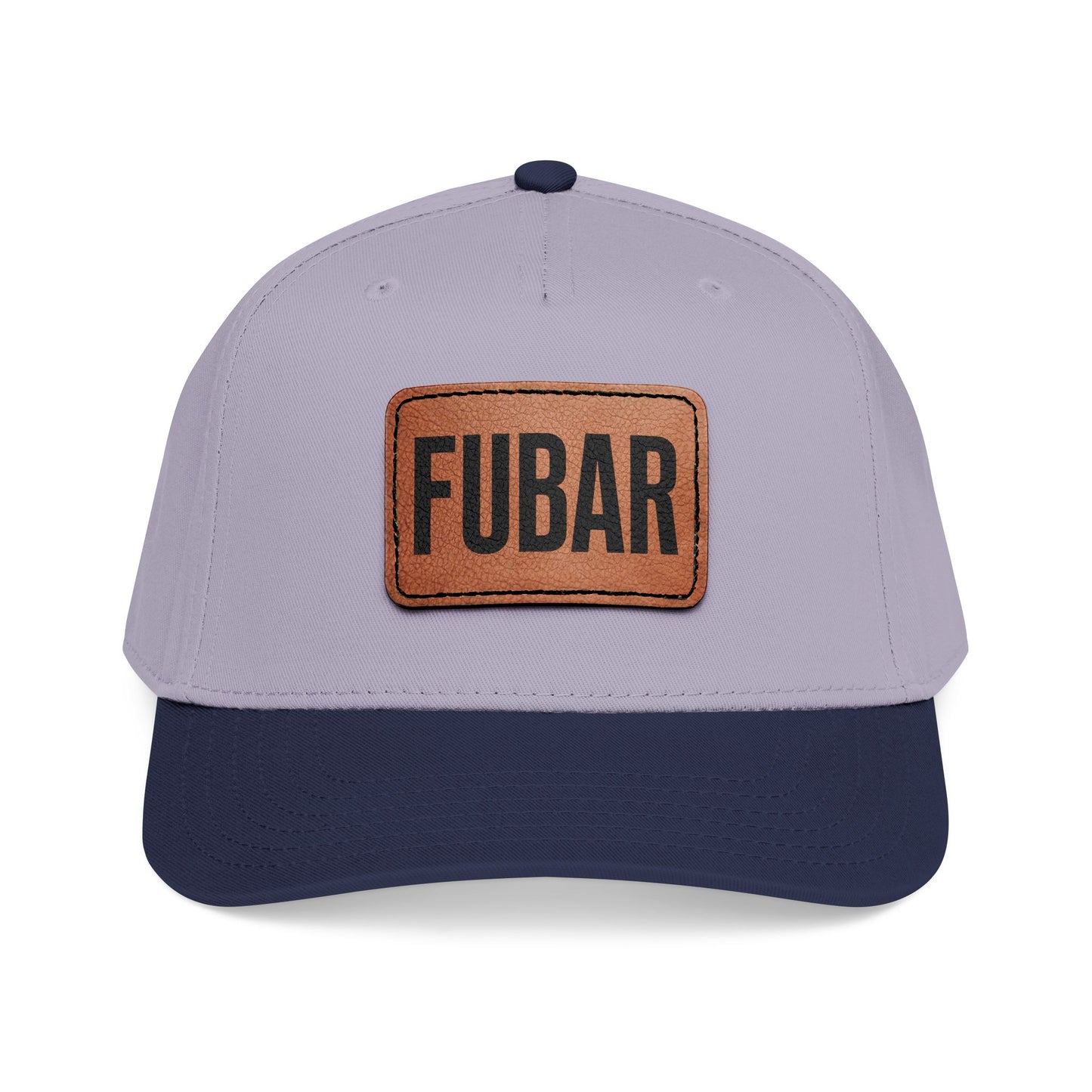 FUBAR Classic Leather Patch Hat