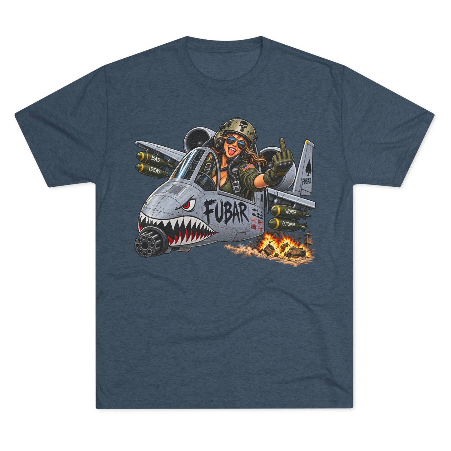 Retro Military Jet Graphic Shirt