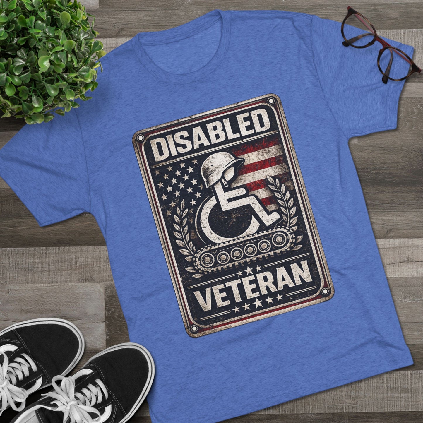 Disabled Veteran T-Shirt — I Say Random Offensive Shit” Back