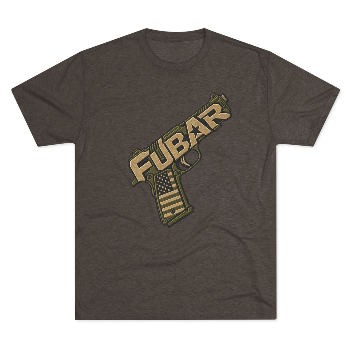 Fubar Military Flag Pistol Design Shirt