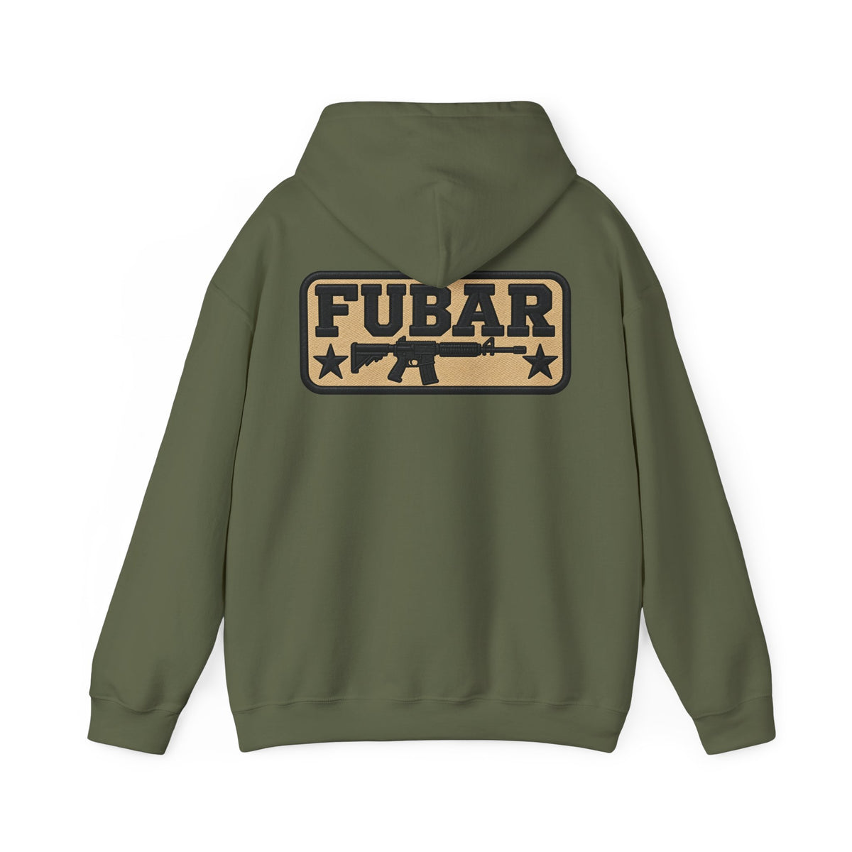 FUBAR Skull Hoodie – Tactical Skull & Rifle Graphic Pullover