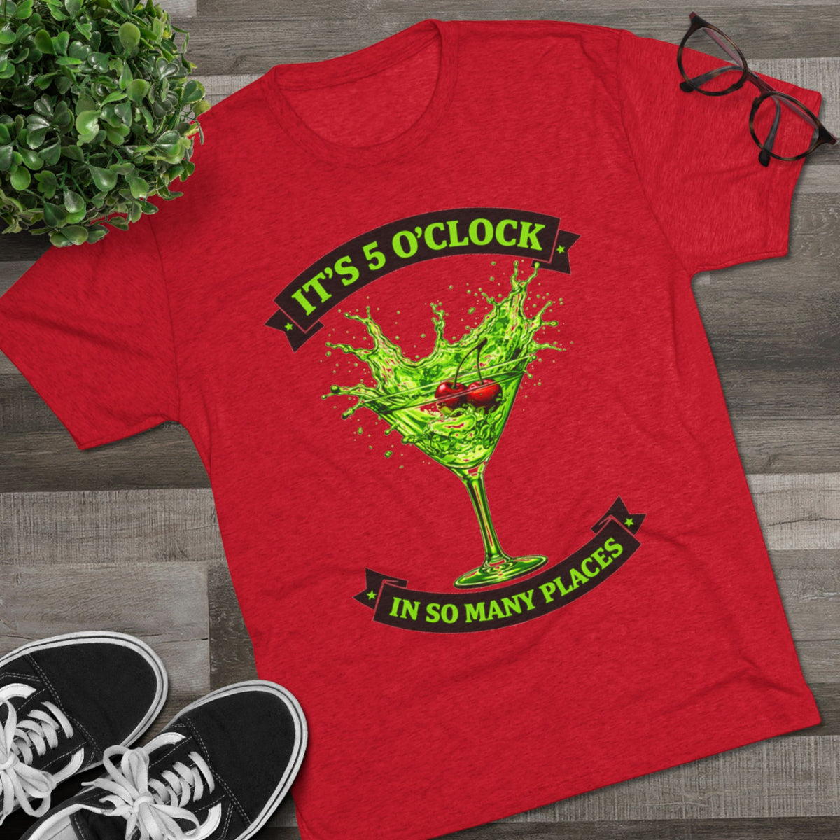 "It's 5 O'Clock in So Many Places" Green Martini