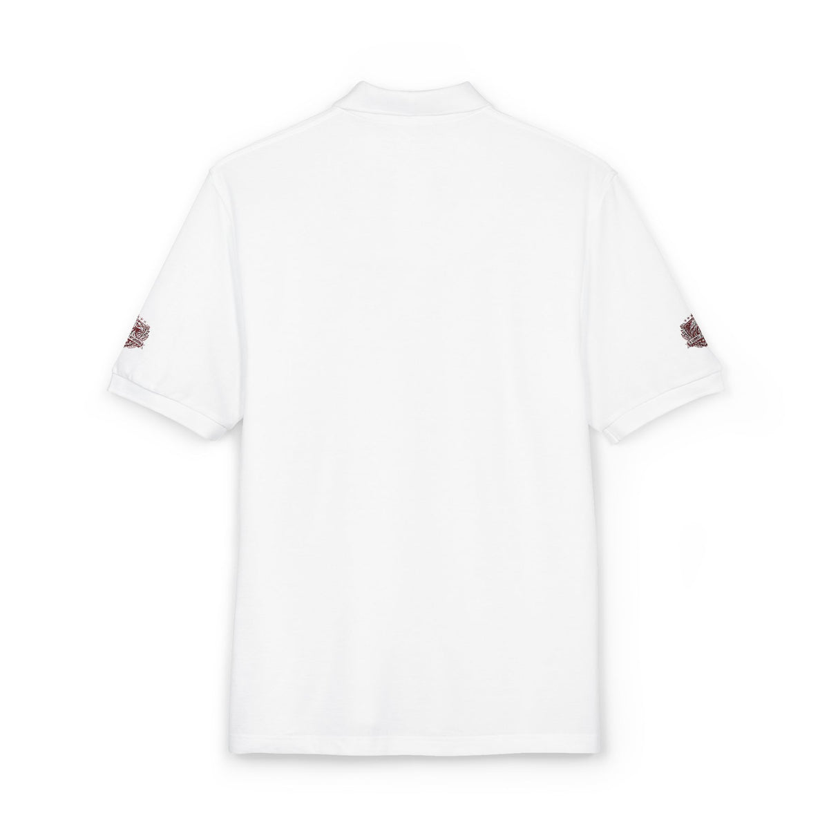 Embroidered American Flag Skull Polo