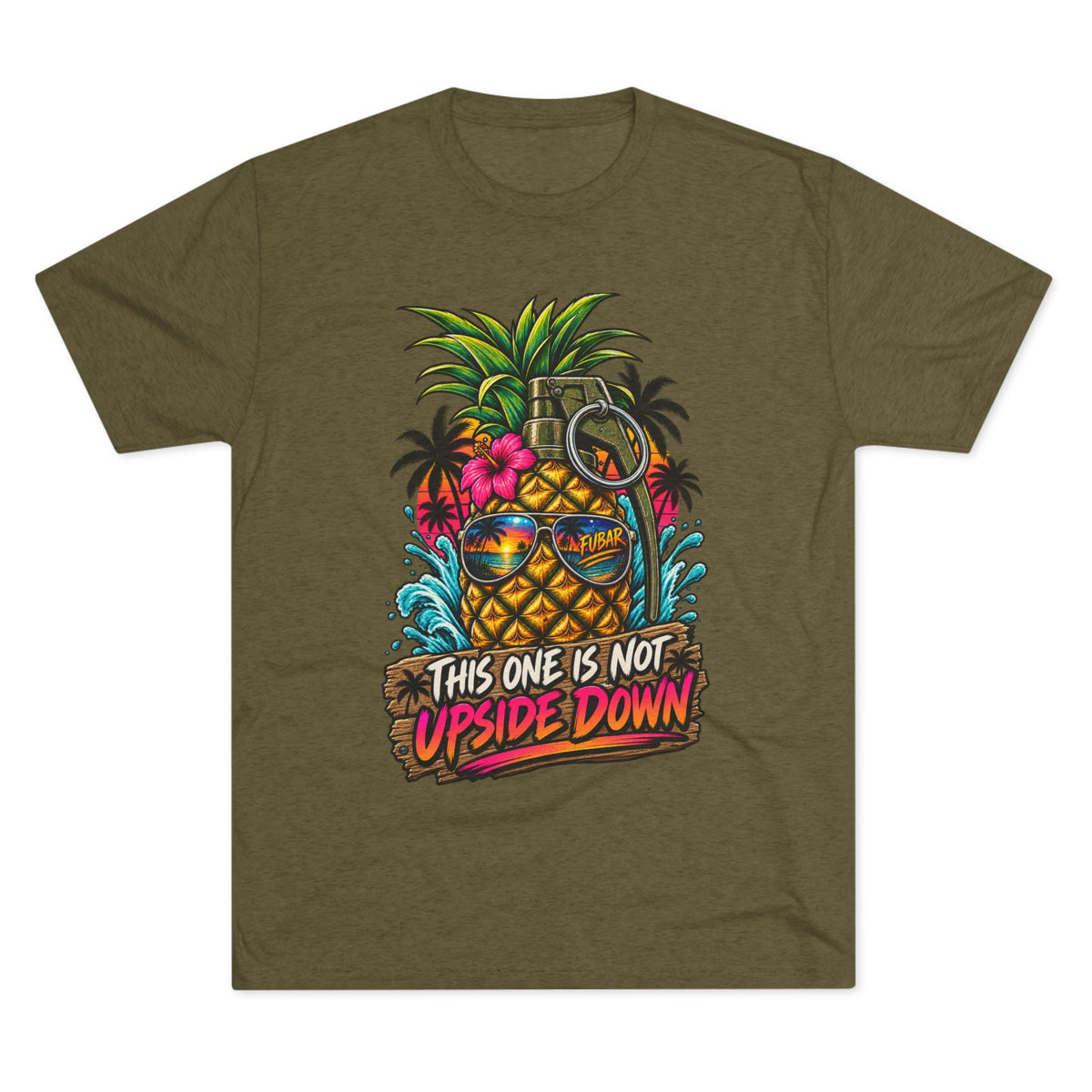 Pineapple Grenade Tee "This One Is Not Upside Down"