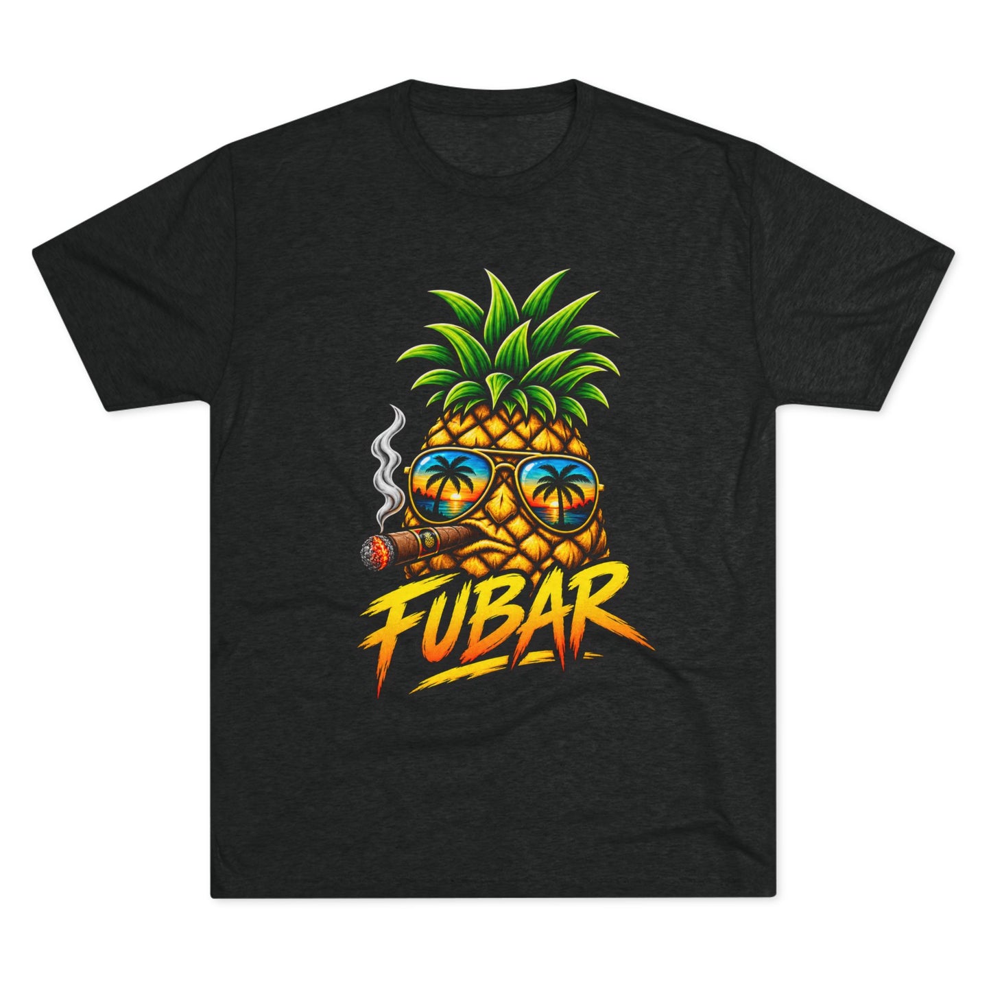 FUBAR Pineapple T-Shirt — Tropical Sunglasses Graphic Tee