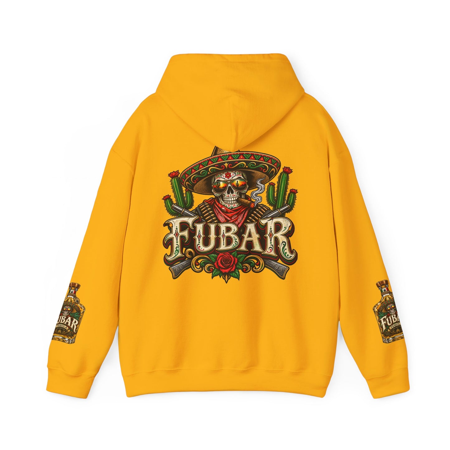 FUBAR Skull Hoodie – Day of the Dead Party Pullover