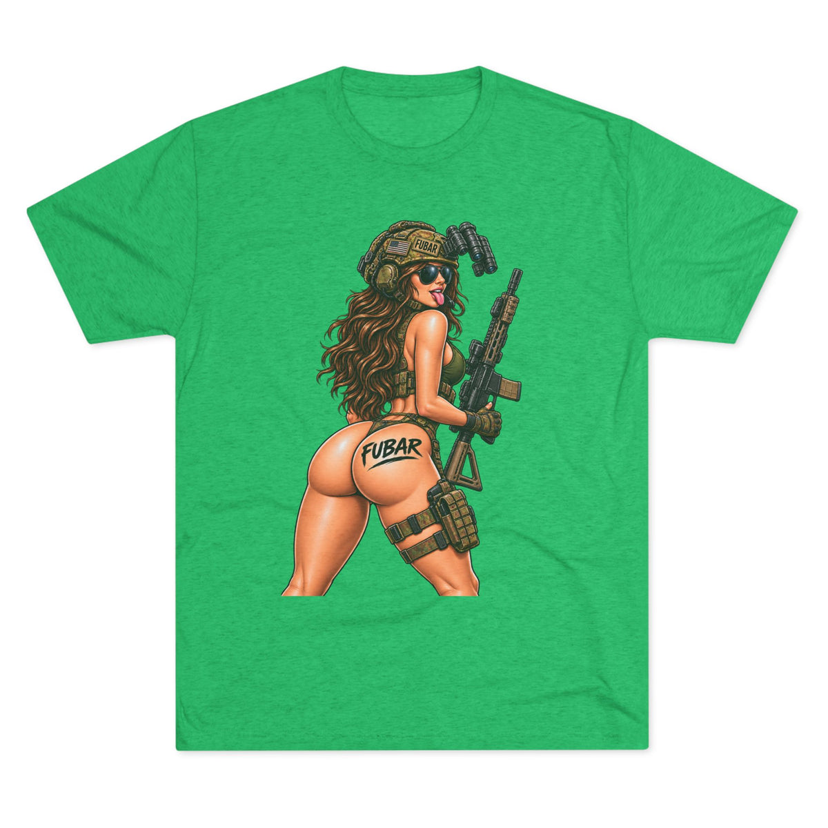 FUBAR Tactical Pin-Up T-Shirt With Gun