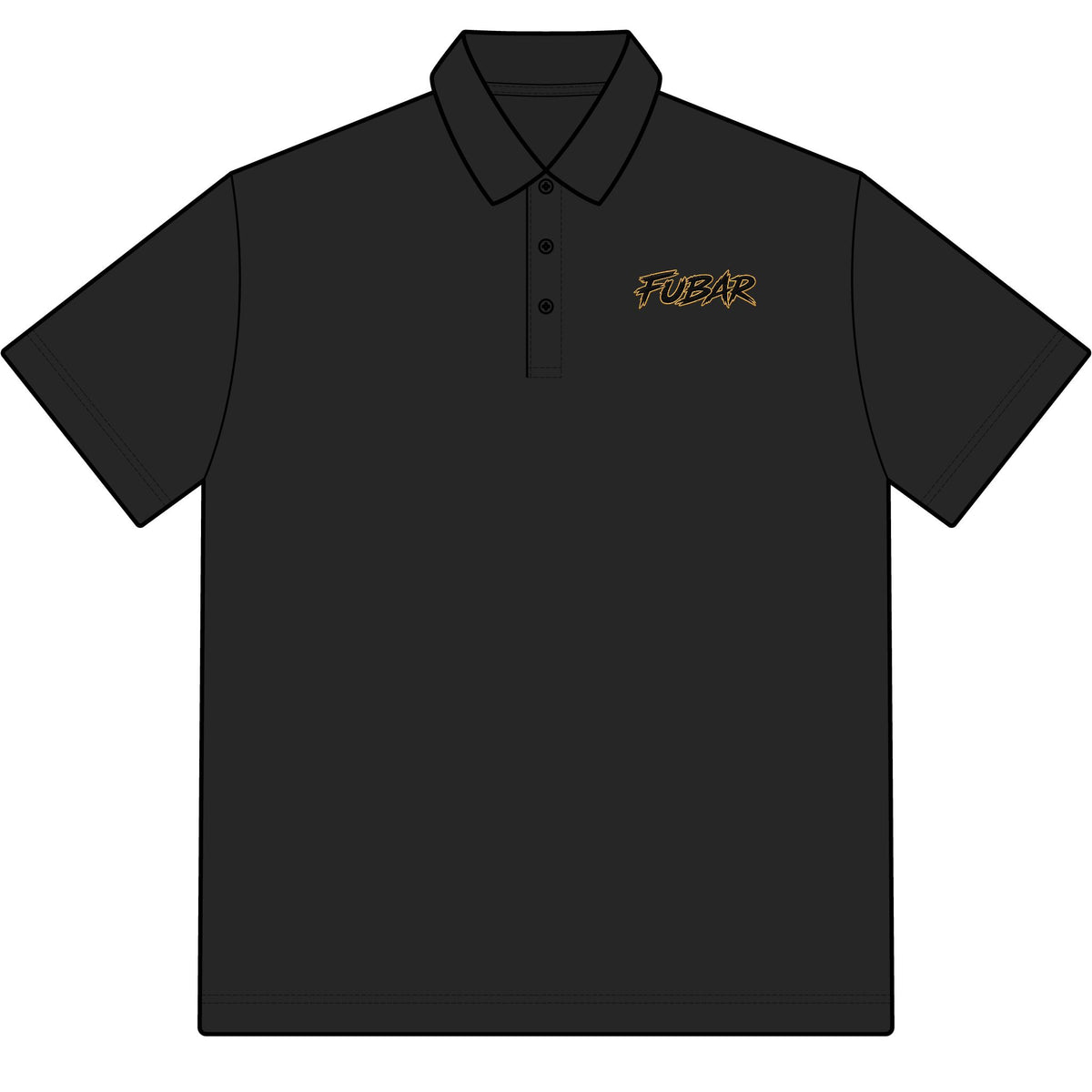 FUBAR Embroidered Polo Shirt — Men's Stretch Golf/Work Polo