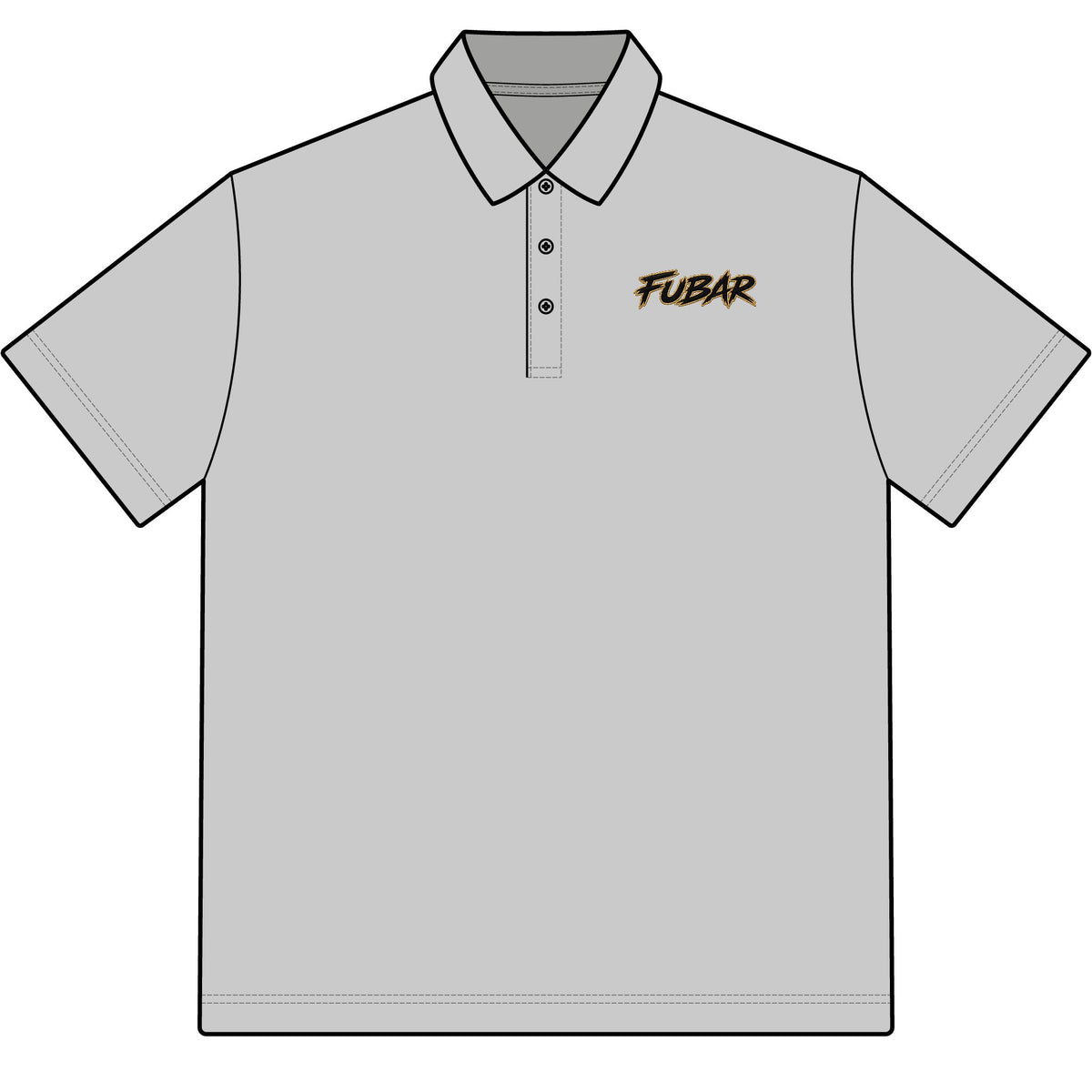 FUBAR Embroidered Polo Shirt — Men's Stretch Golf/Work Polo