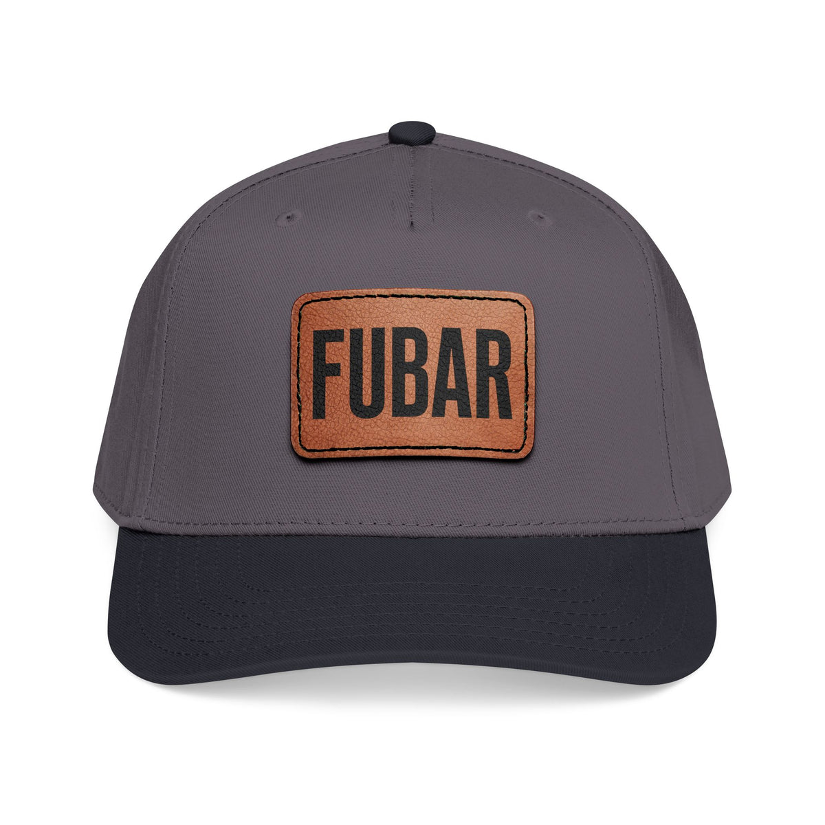 FUBAR Classic Leather Patch Hat