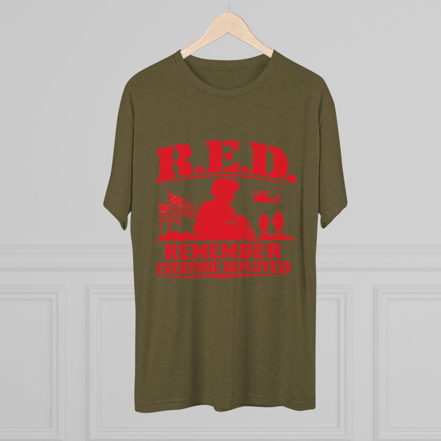 Remember Everyone Deployed (R.E.D.) Military Tribute (T-Shirt)