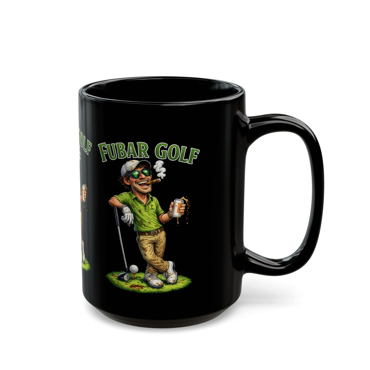 FUBAR Golf Black Coffee Mug