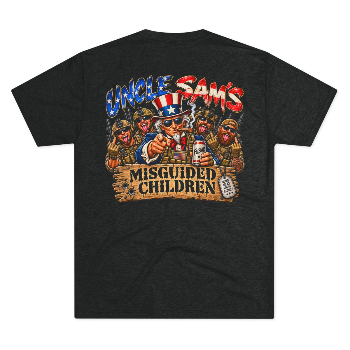 (Back Side) Uncle Sam's Misguided Children Graphic Tee