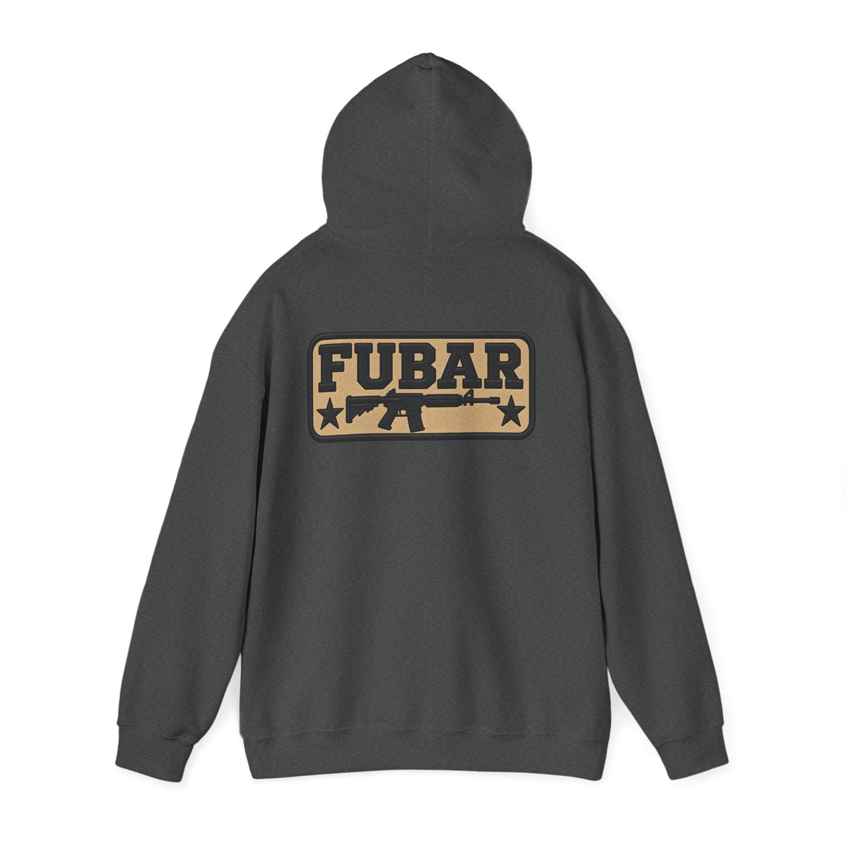 Military-Inspired Gun Graphic Pullover
