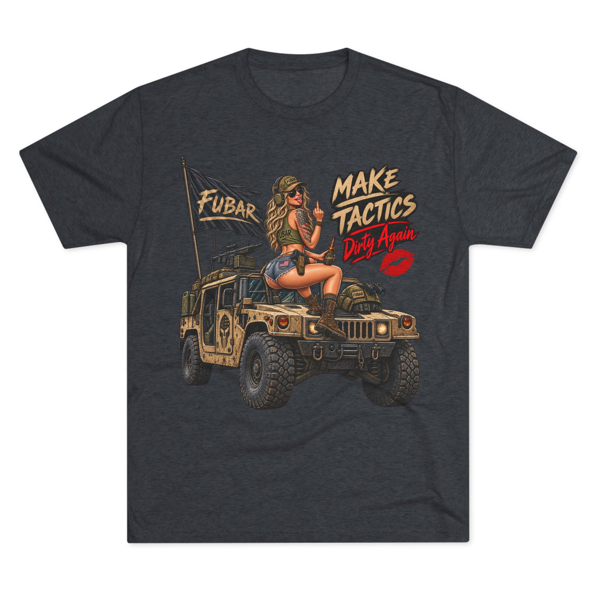 FUBAR Military Humvee Pinup Shirt