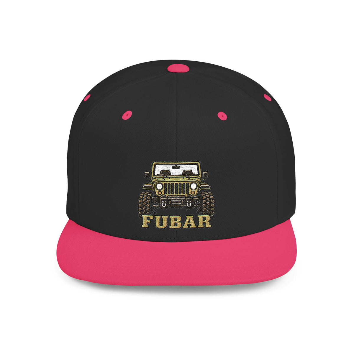 FUBAR Jeep Flat Bill Snapback Hat