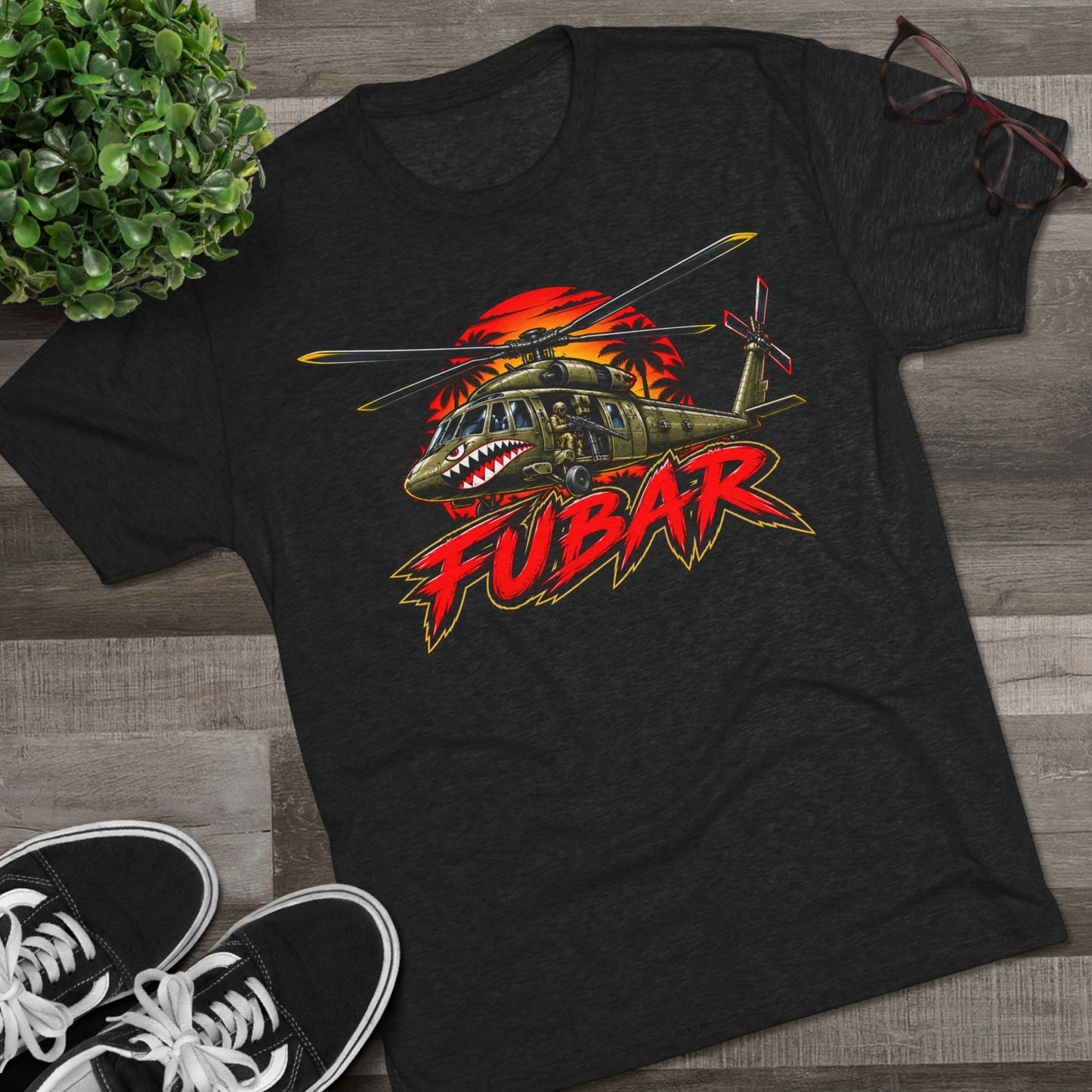 FUBAR Military Helicopter Tee
