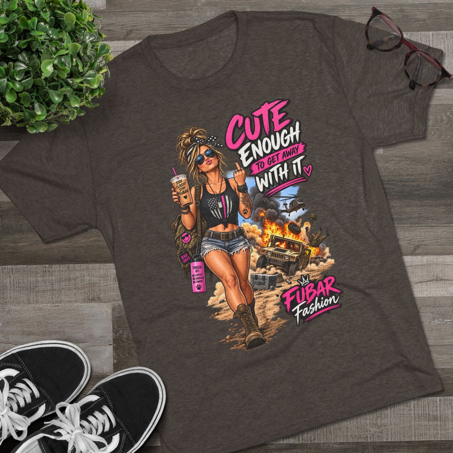 Women's Cute Enough To Get Away With It Tee