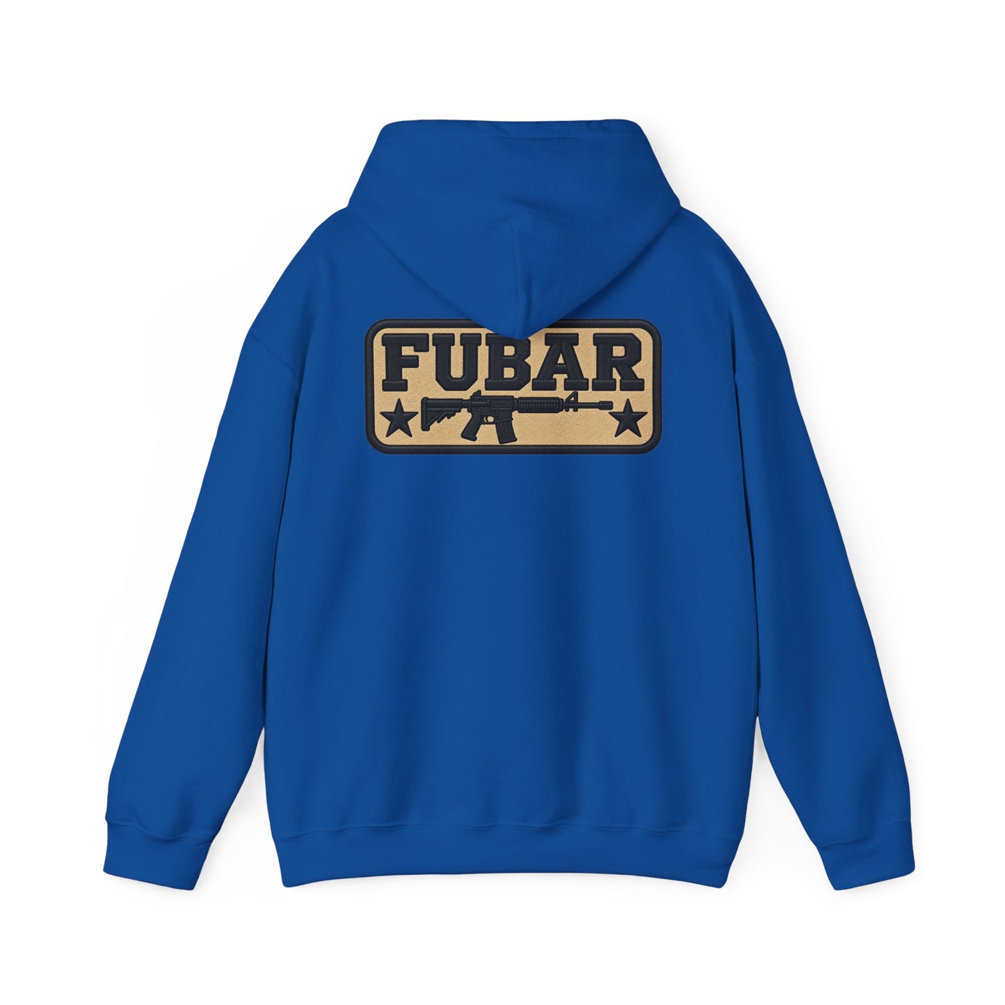 Military-Inspired Gun Graphic Pullover