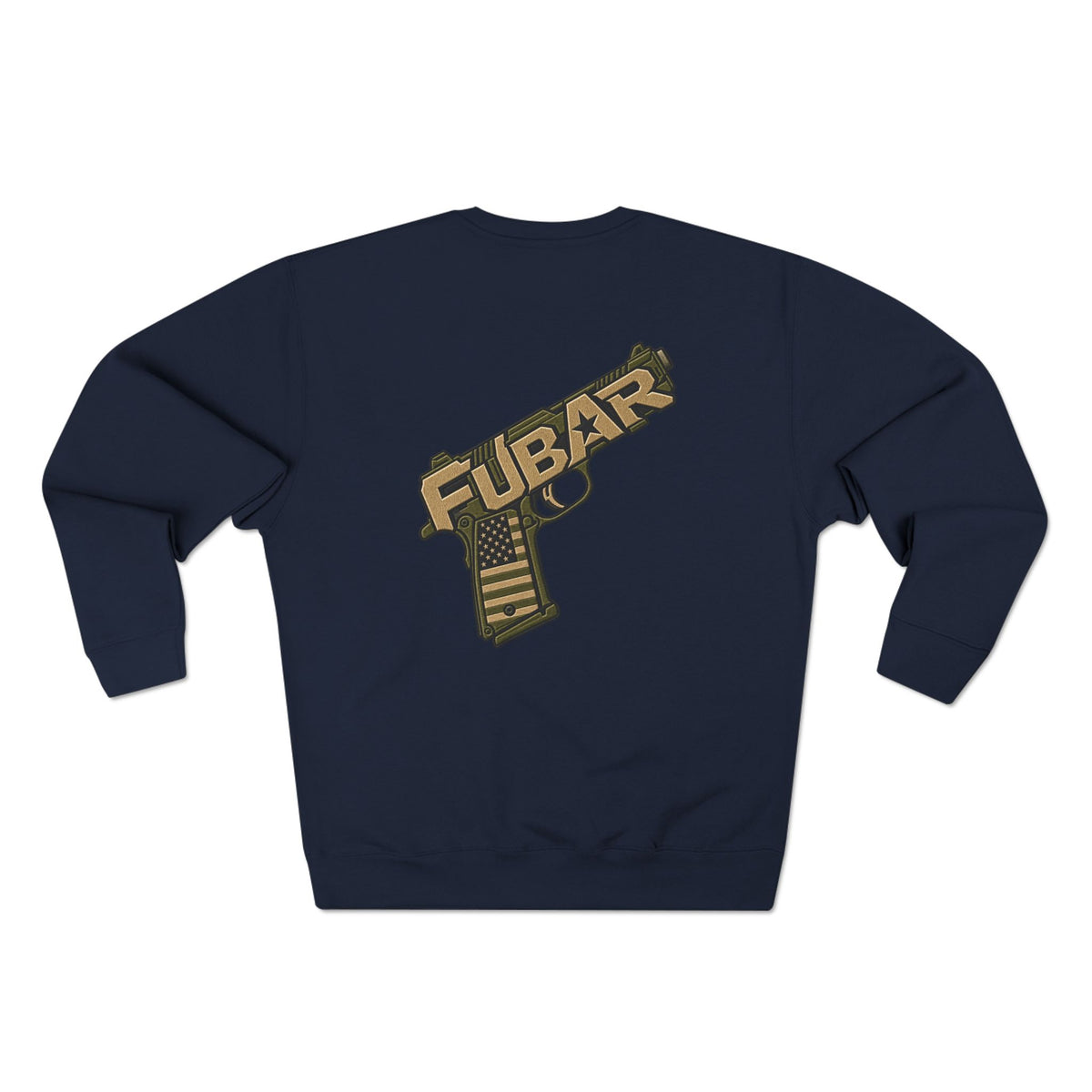 FUBAR Tactical Sweatshirt — Military-Inspired Crewneck with Rifle & Pistol Graphic