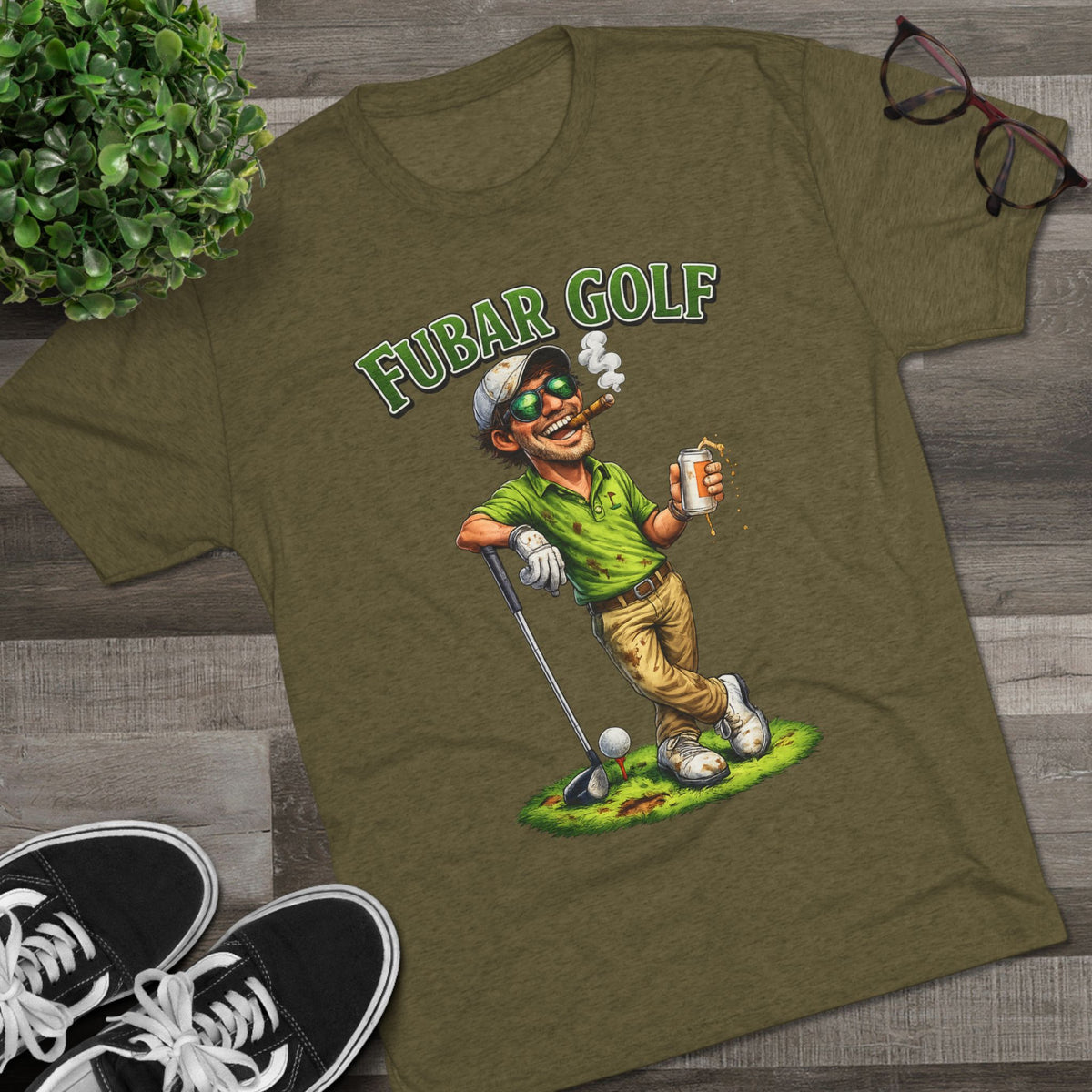 FUBAR Golf Cartoon Shirt
