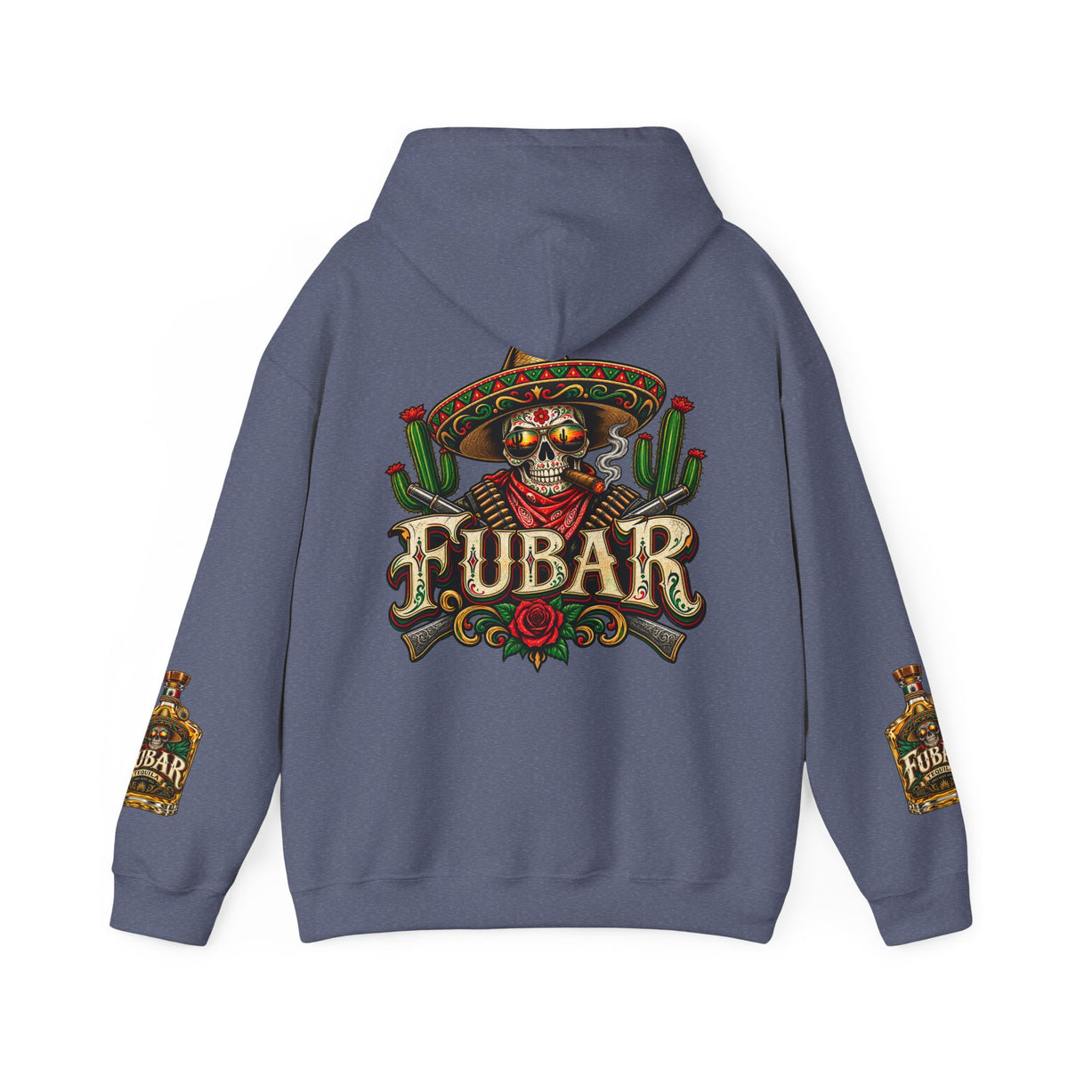 FUBAR Skull Hoodie – Day of the Dead Party Pullover