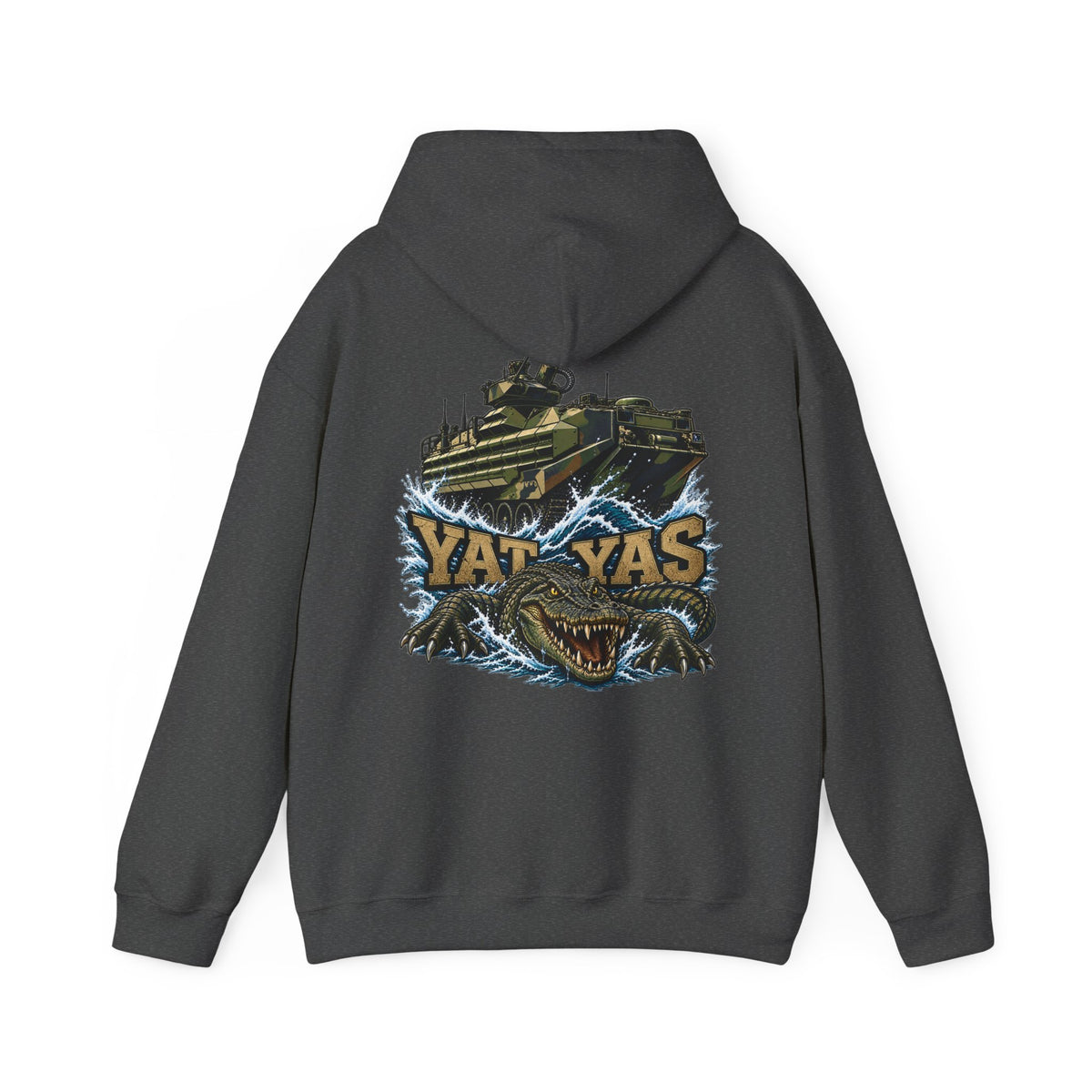 FUBAR Tactical Hoodie — "YAT YAS on Back" Graphic Pullover