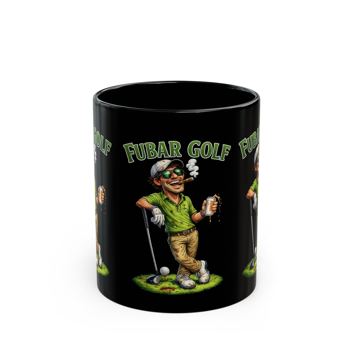 FUBAR Golf Black Coffee Mug