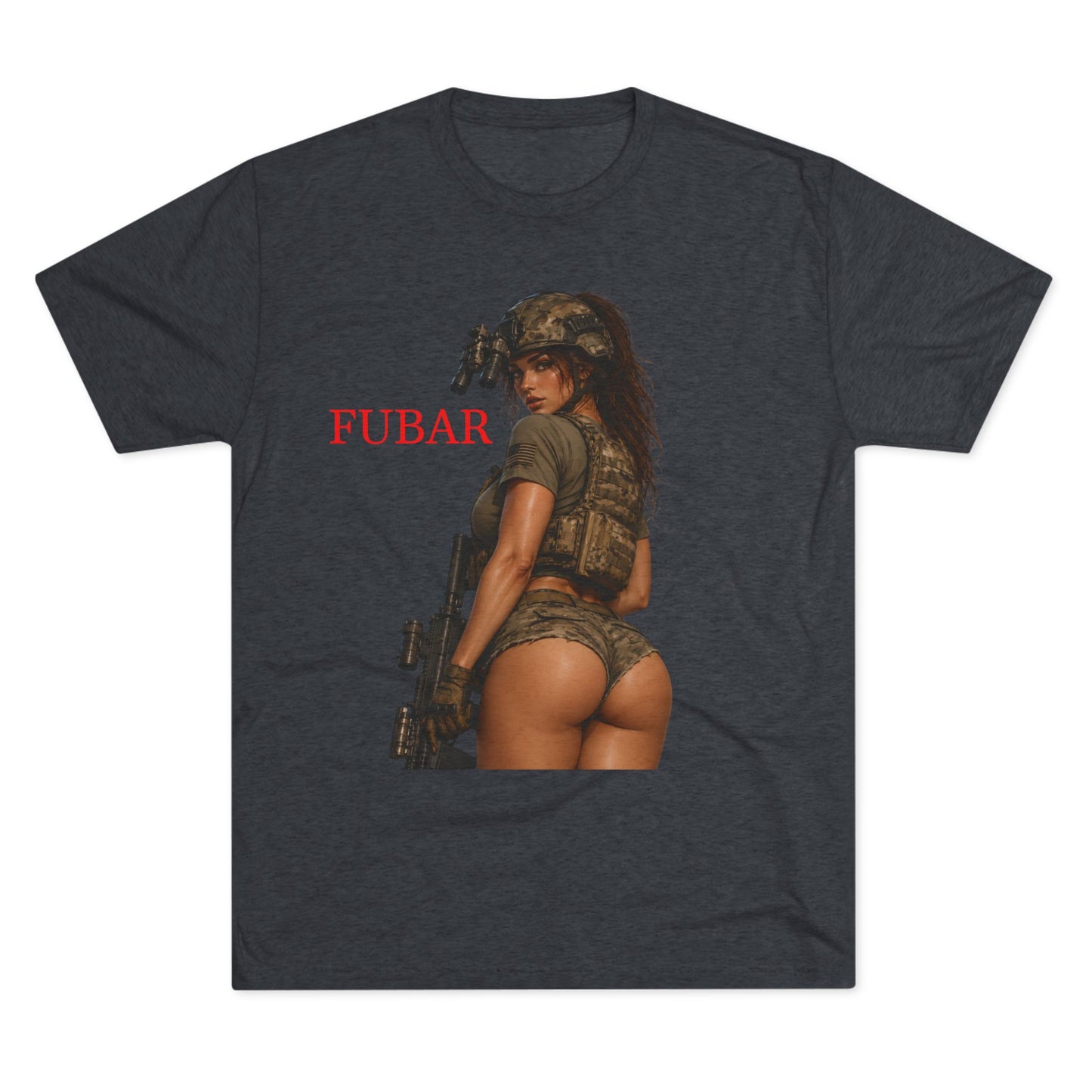 FUBAR Military Skull & Pin-Up Graphic Tee