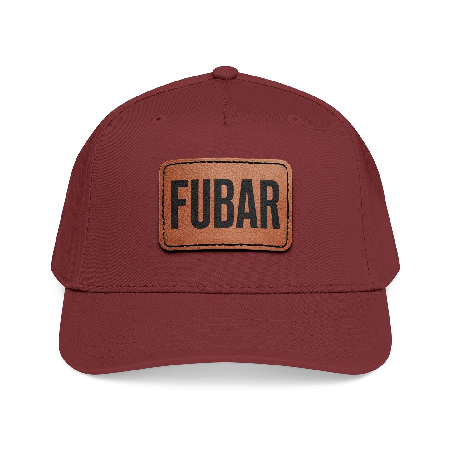 FUBAR Classic Leather Patch Hat