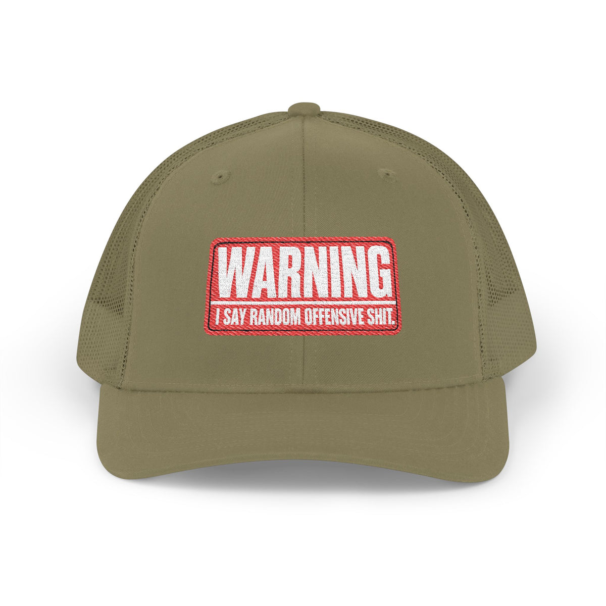 Richardson-Warning- Snapback Trucker Cap (Embroidered)