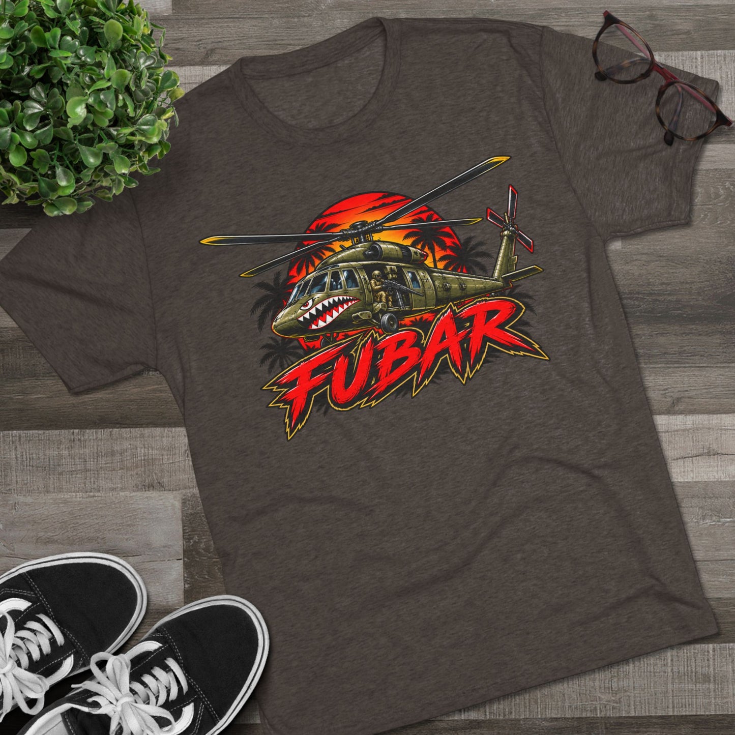 FUBAR Military Helicopter Tee